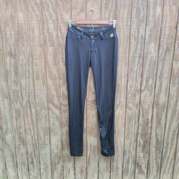 Apple Bottoms Polyester/Spandex Stretchy Pants Womens Juniors Size 3/4 - Picture 1 of 12